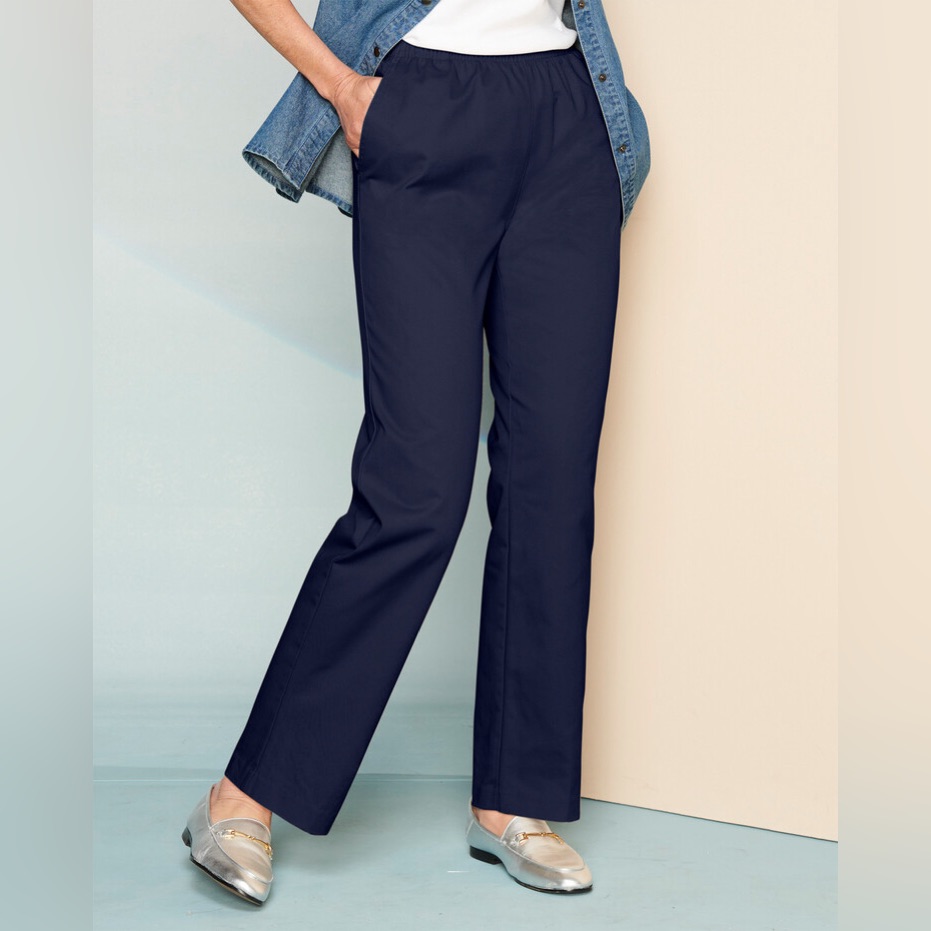 Drapers And Damons Classic Comfort Straight Leg Pull-On Pants Women’s Size 16